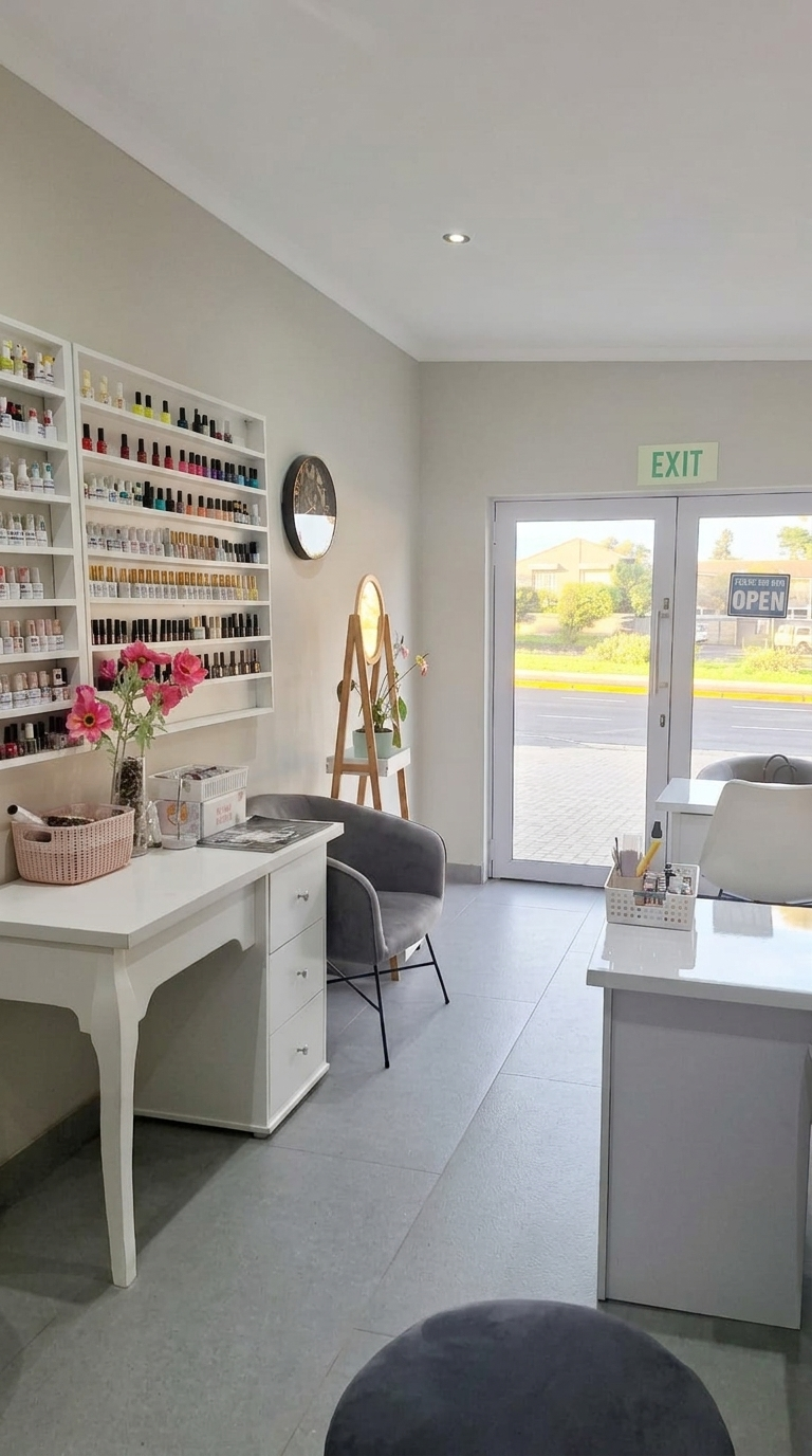 Blessing Nails Salon Interior - Table View Nail Studio
